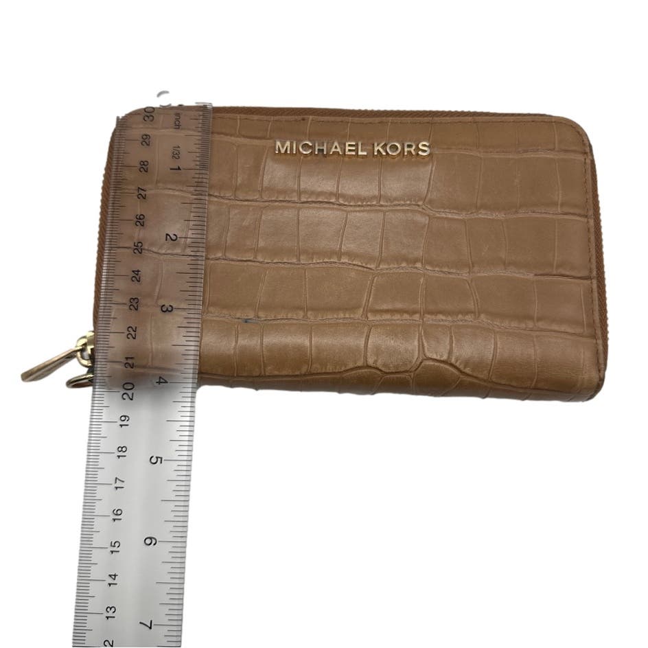 Michael Kors Brown Zip Around Wallet