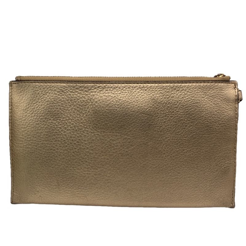 Michael Kors Gold Wristlet with Card Slots