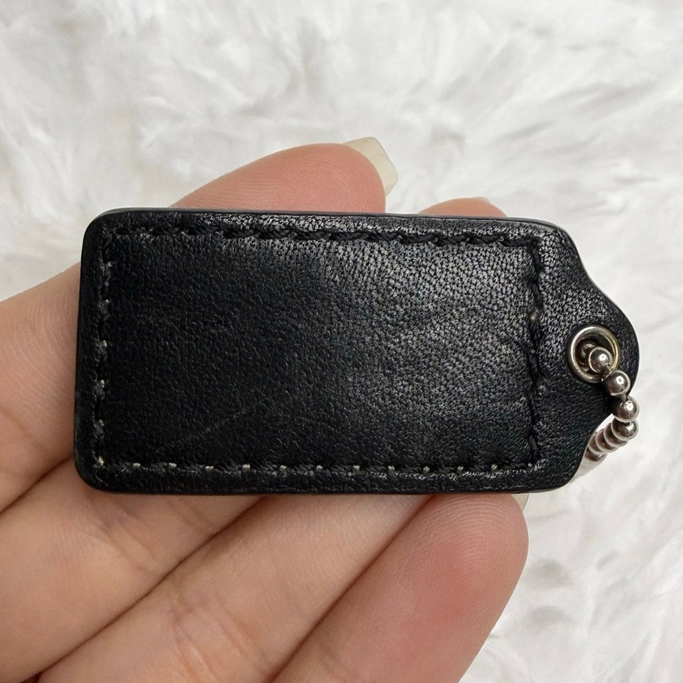 1.5” COACH Fob Bag Charm Hang tag Hangtag