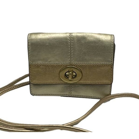 COACH Silver Gold Crossbody