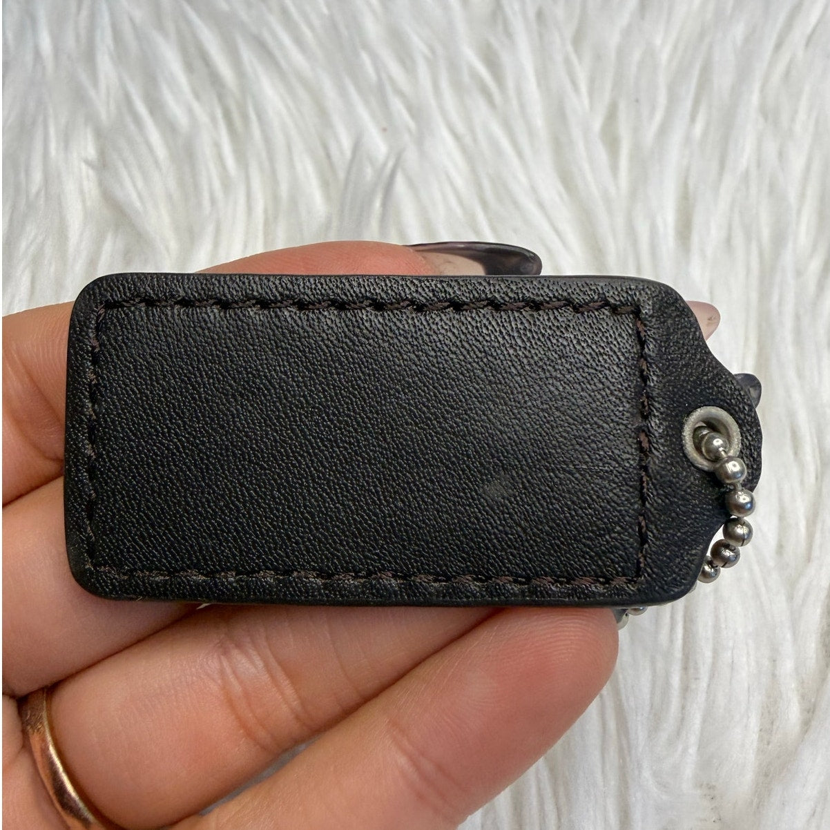 2"  COACH Fob Bag Charm Hang tag Hangtag