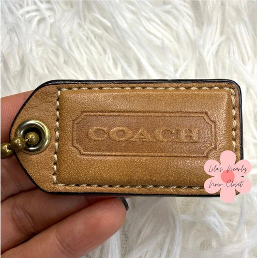 2" y2k COACH Fob Bag Charm Hang tag Hangtag
