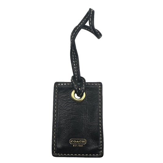 Vintage COACH Black Luggage ID Bag Charm