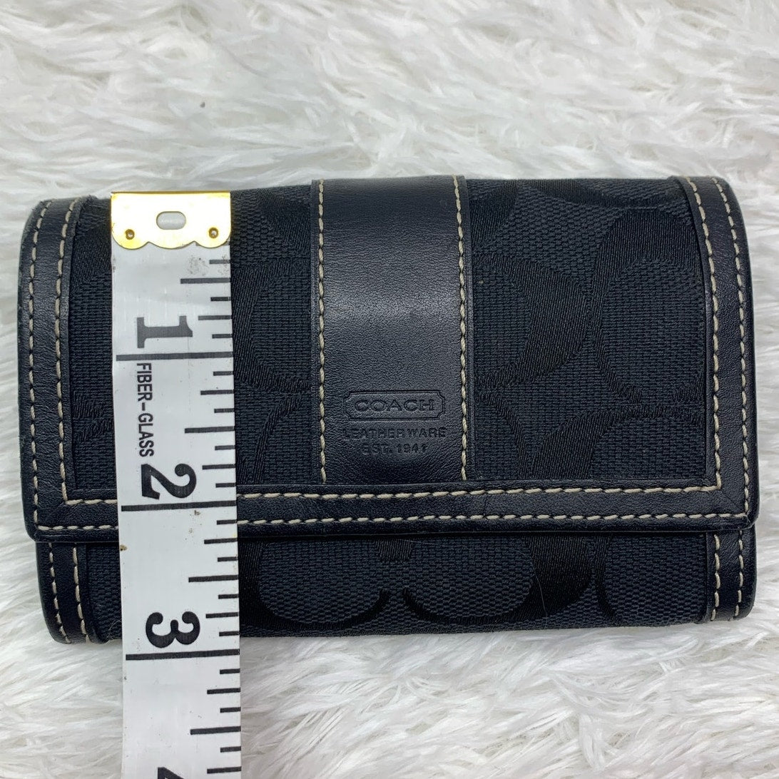 y2k COACH Signature Canvas Medium Wallet