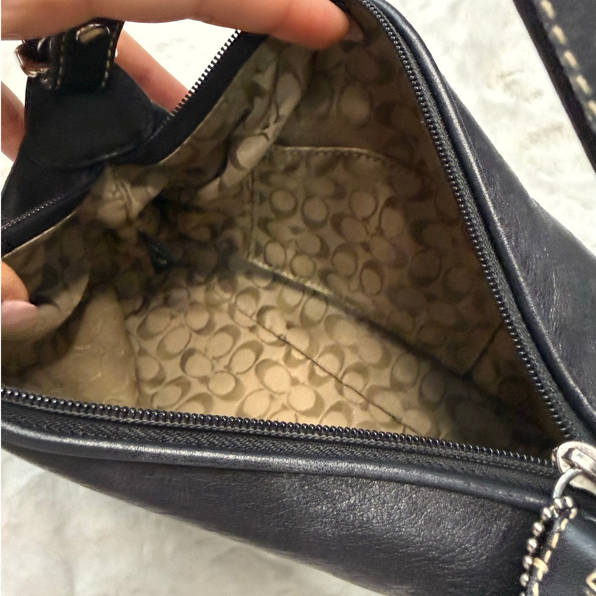 Y2K COACH Vintage Black Leatherware Mini Purse