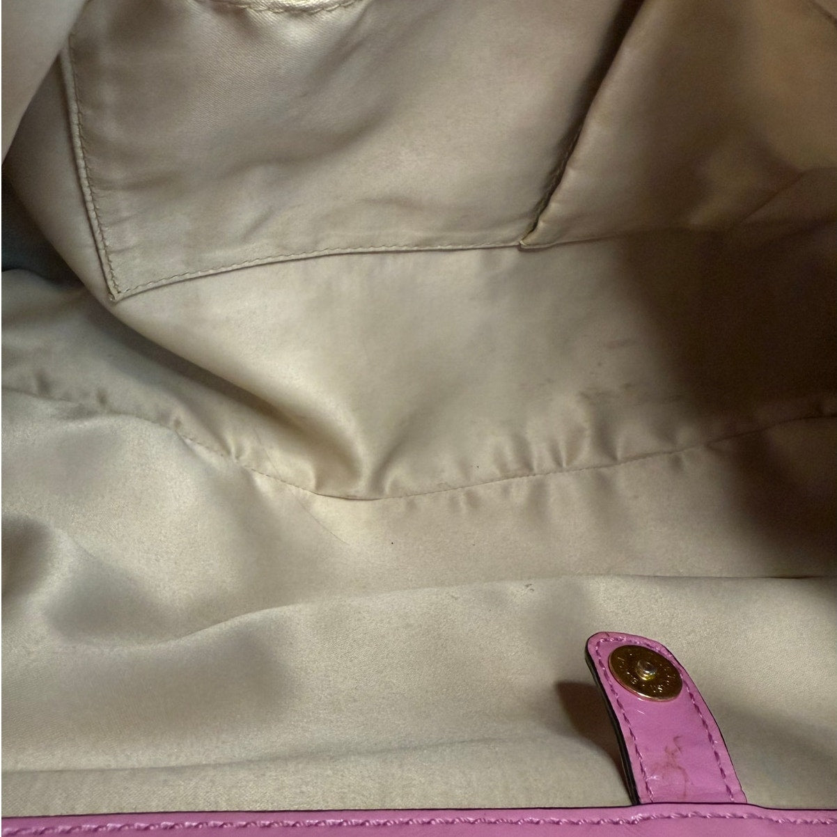 y2k COACH 2008 Pink 12520 Patented Leather Ergo Shoulder Bag