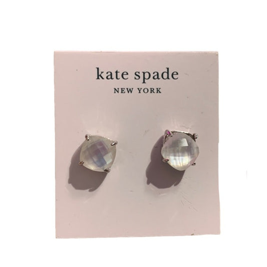 NWT Kate Spade New York Cream Clear Earrings