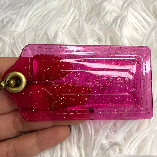 3" COACH Poppy Fob Bag Charm Hang tag Hangtag