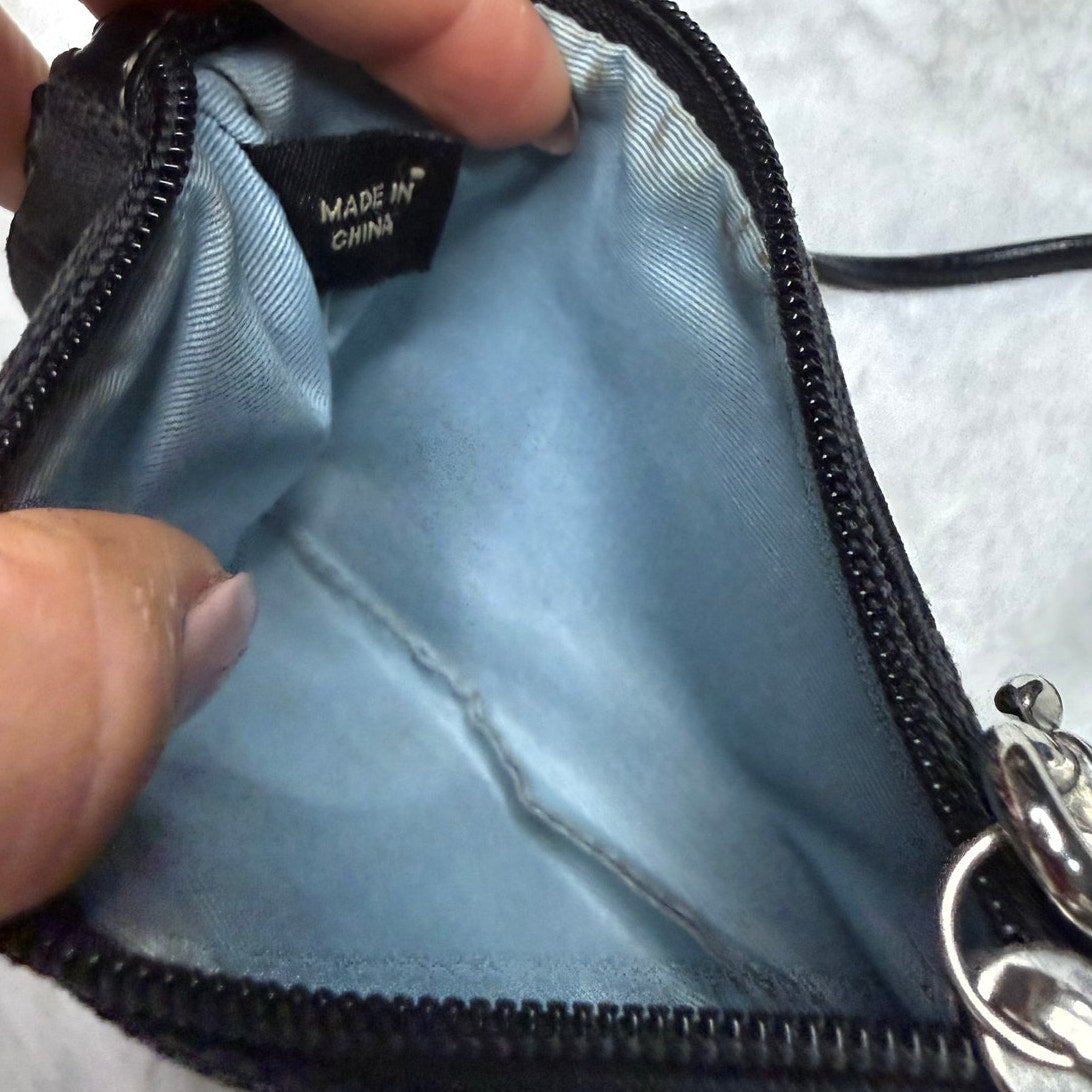 Coach Black Signature Canvas Wristlet