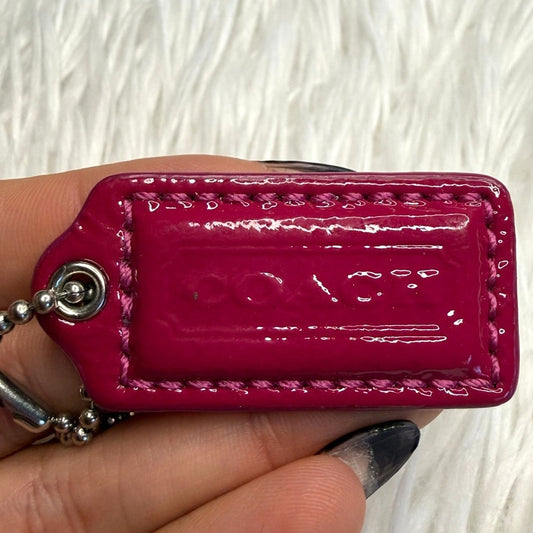 1.5" COACH Fob Bag Charm Hang tag Hangtag