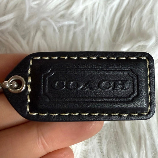 1.5" y2k COACH Vintage Fob Bag Charm Hang tag Hangtag