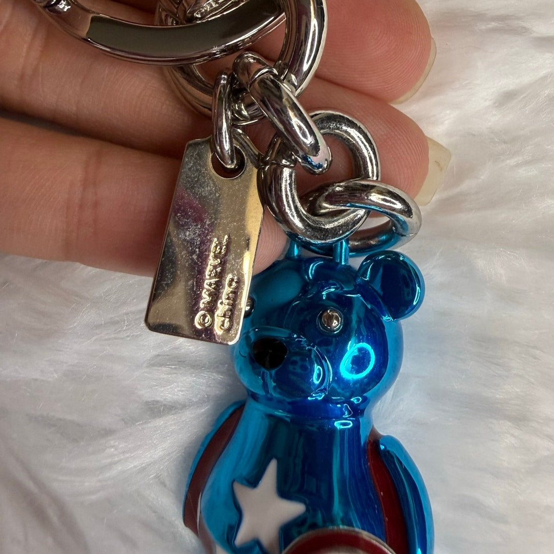 Coach Marvel Captain America Bear Bag Charm