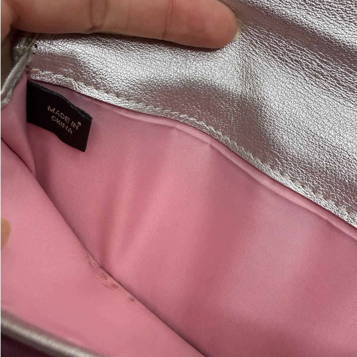 COACH Metallic Silver Wallet