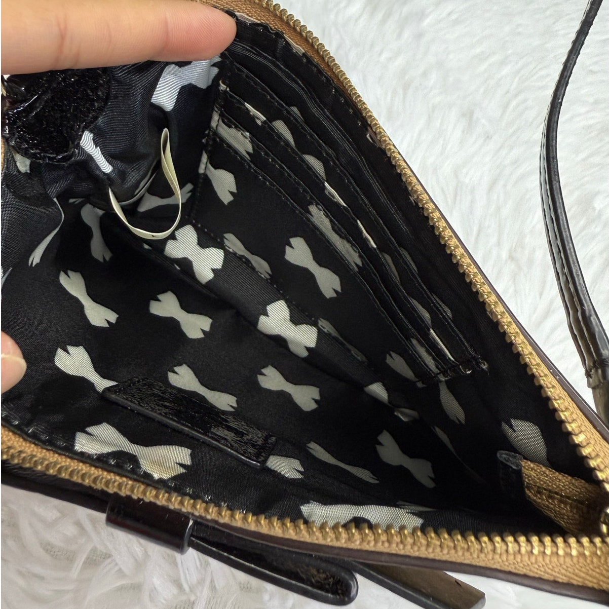 SALE Kate Spade New York Creamy Caramel Brown Mini Purse Wristlet