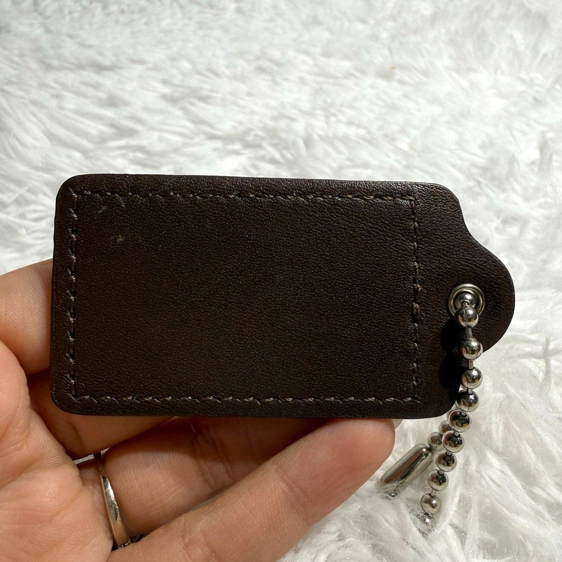 2.5" COACH Fob Bag Charm Hang tag Hangtag