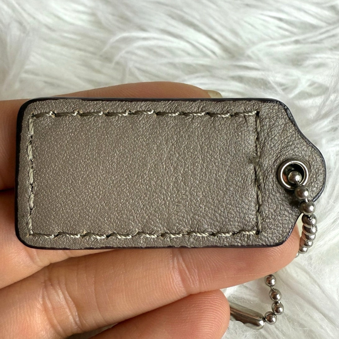 1.5" COACH Fob Bag Charm Hang tag Hangtag