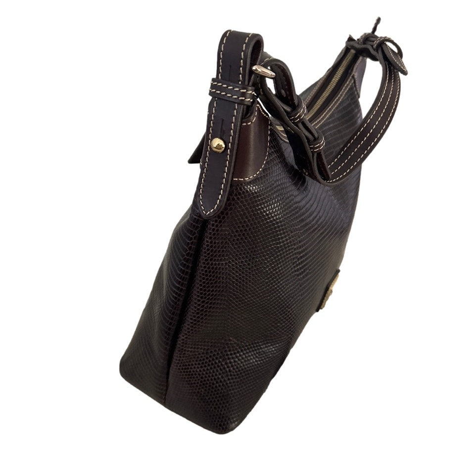 DOONEY & BOURKE Embossed Lizard Hobo Shoulder bag