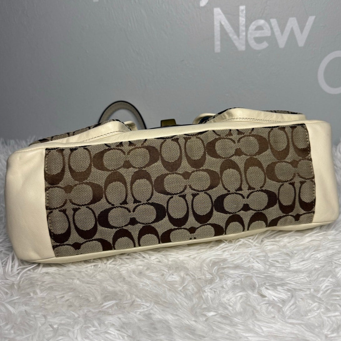 y2k COACH Legacy 2007 Leigh Turnlock Shoulder Bag