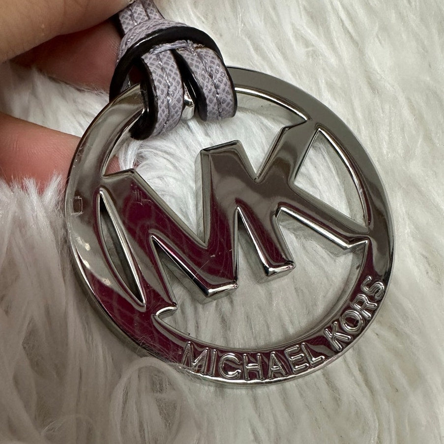 Michael Kors Silver Gray Logo Bag Charm