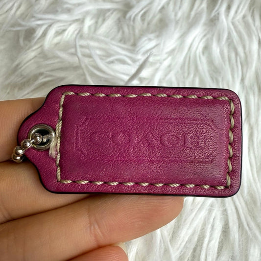 1.5" COACH  Fob Bag Charm Hang tag Hangtag