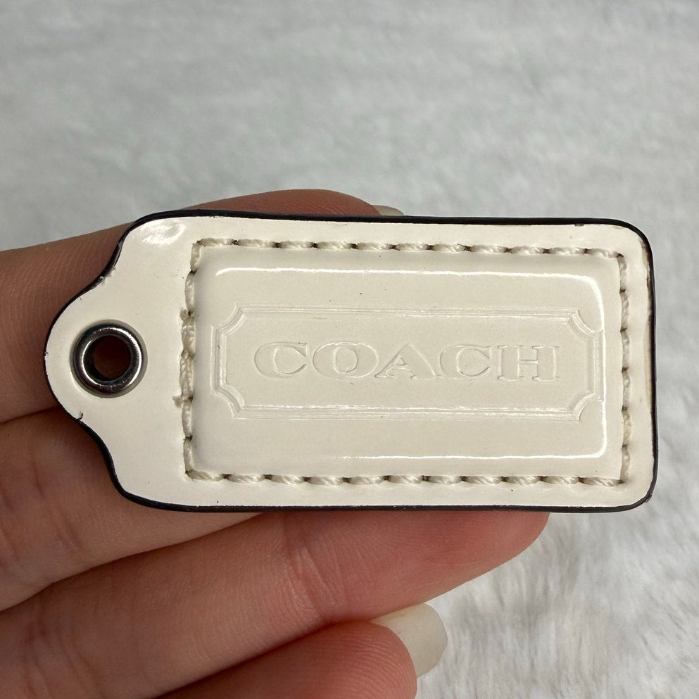 1.5" COACH Fob Bag Charm Hang tag Hangtag