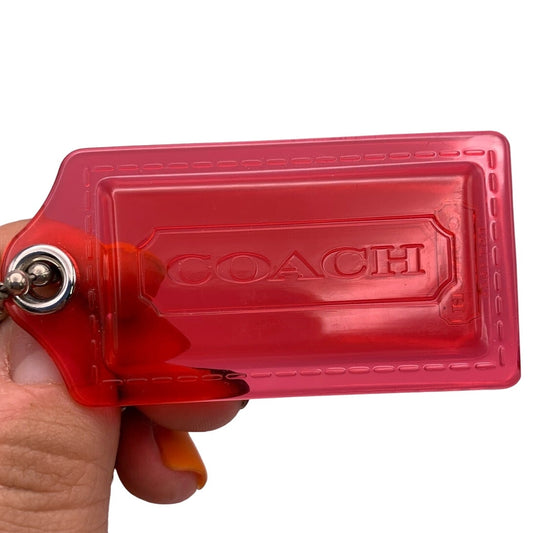 COACH Poppy Red Clear Replacement Hang Tag Bag