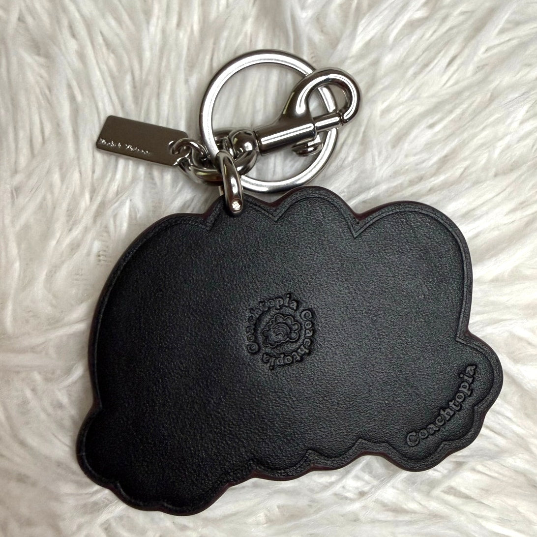 COACH Frog Ring Bag Charm Leather