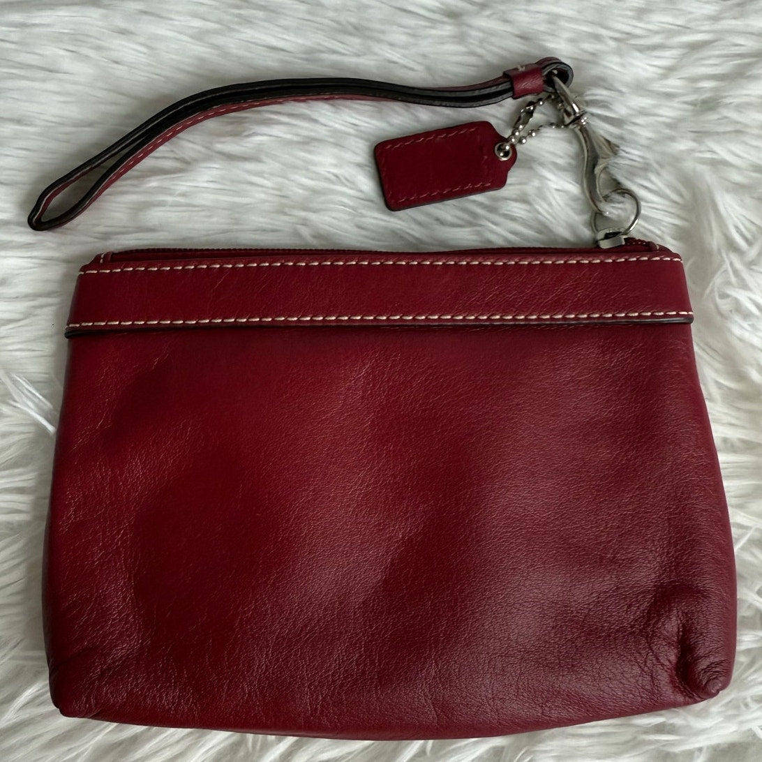 COACH Red Wristlet