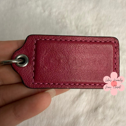 2" COACH Fob Bag Charm Hang tag Hangtag