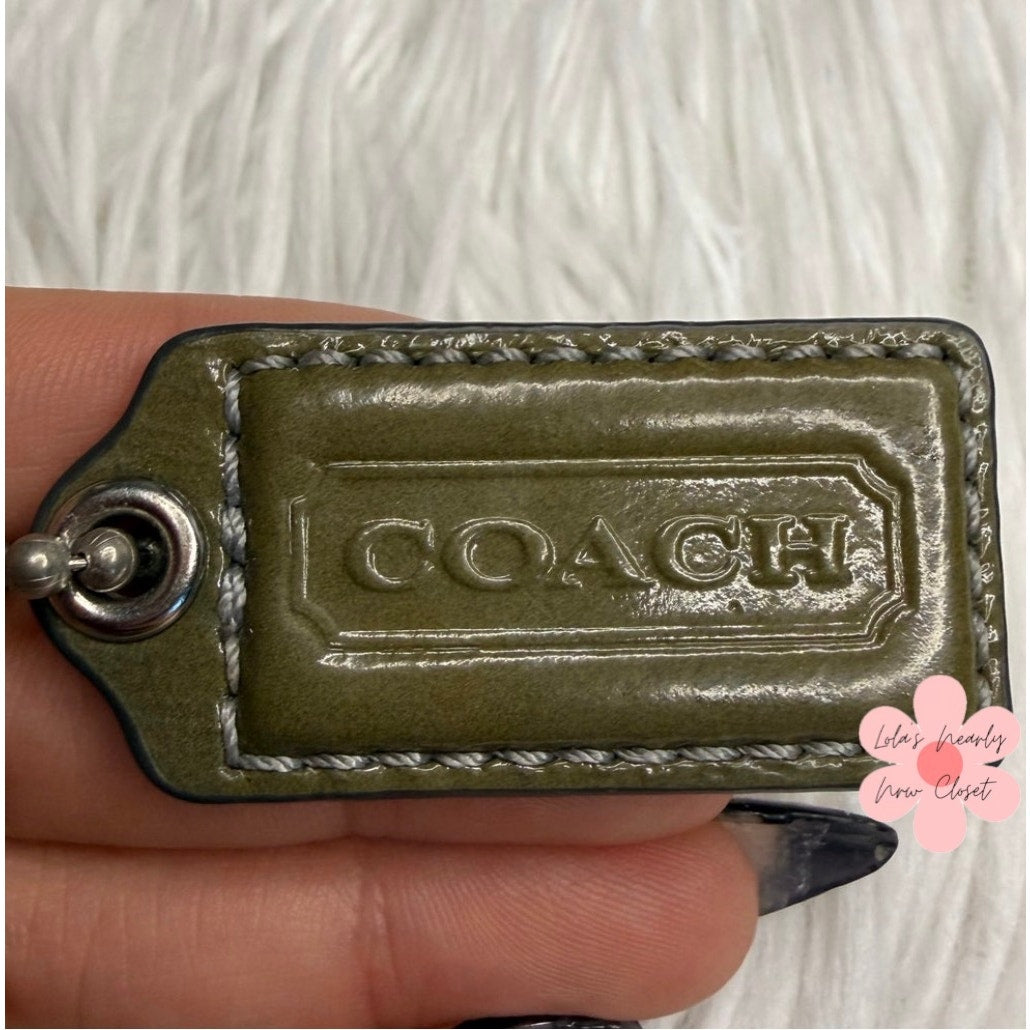 1.5" COACH Fob Bag Charm Hang tag Hangtag