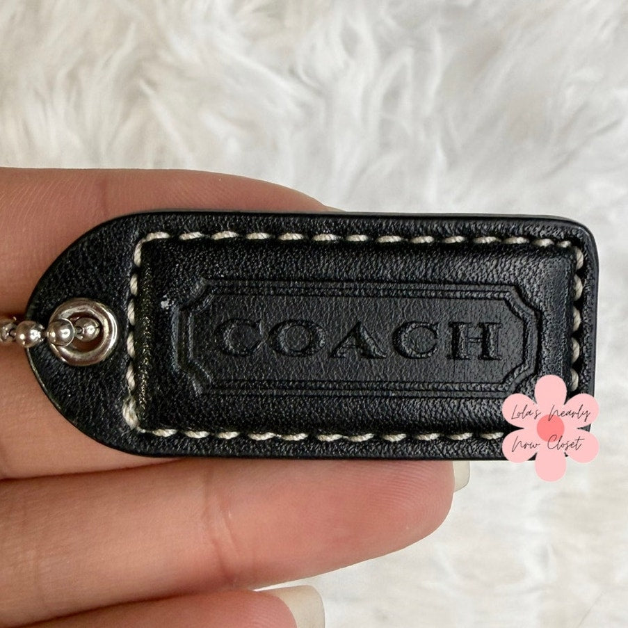 1.5" y2k COACH Fob Bag Charm Hang tag Hangtag