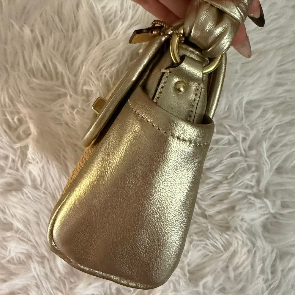 NWT COACH 2008 Parker Straw 42475 Top Handle Bag Purse