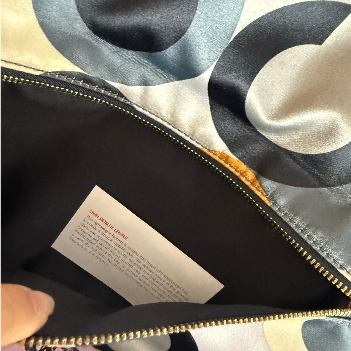 y2k COACH Kisslock Amanda Graphic Op Art Fold Over Clutch Satin Shoulder Bag