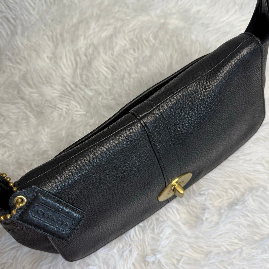 y2k COACH 11614 Ergo Flap Turnlock Shoulder Bag