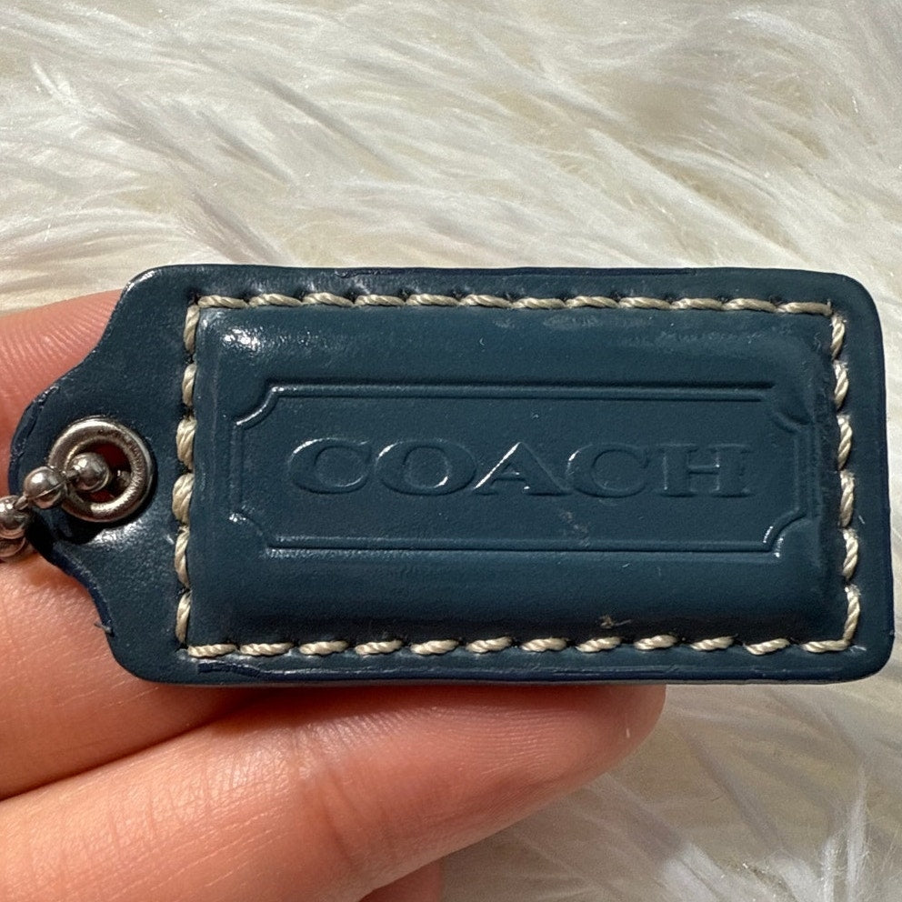 1.5” COACH  Fob Bag Charm Hang tag Hangtag