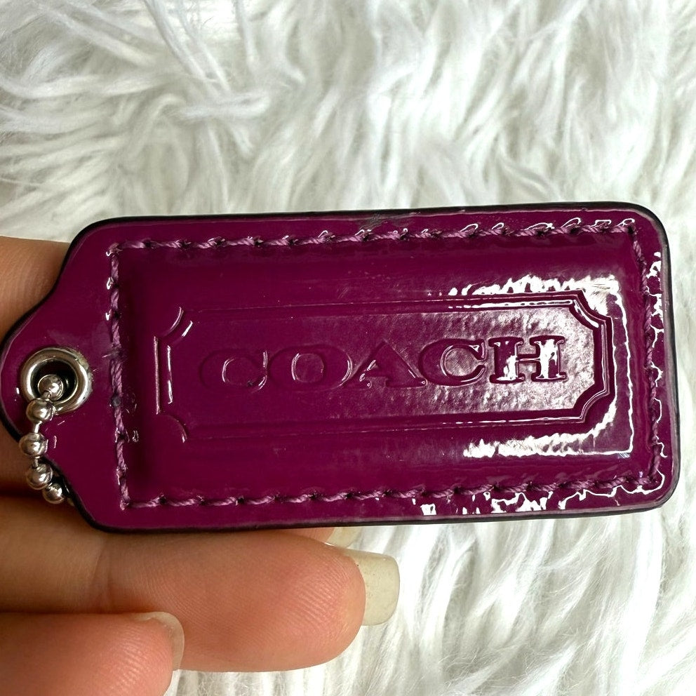 2" COACH Fob Bag Charm Hang tag Hangtag