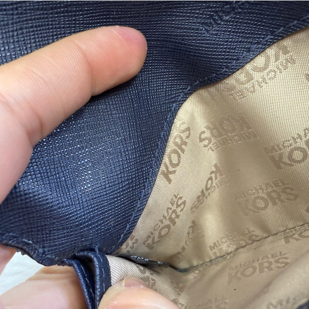 Michael Kors Blue Slim Wallet