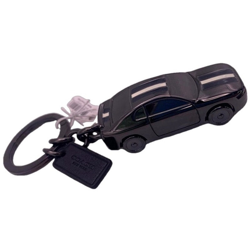 NWT COACH METAL CAR Key Fob Bag Charm Key Ring