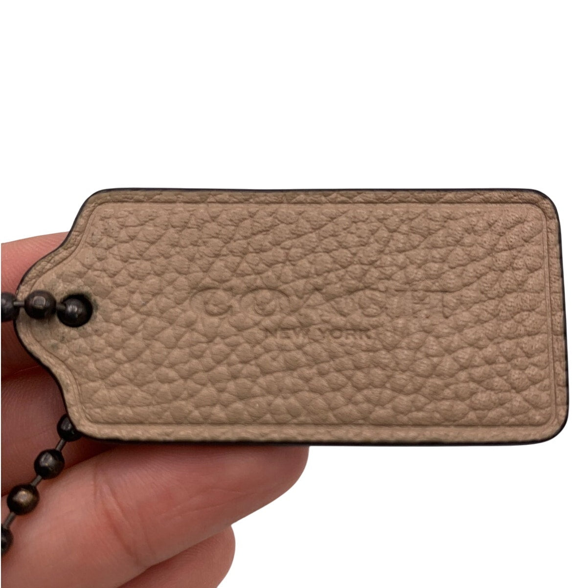 2" COACH Dog Paw Fob Bag Charm Hang tag Hangtag