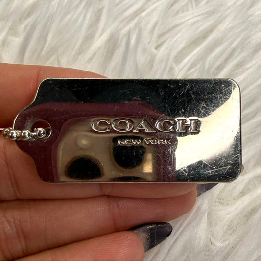 1.5" COACH  Fob Bag Charm Hang tag Hangtag
