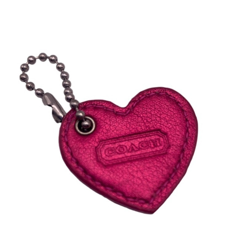 COACH Heart HangTag Bag Charm Fob