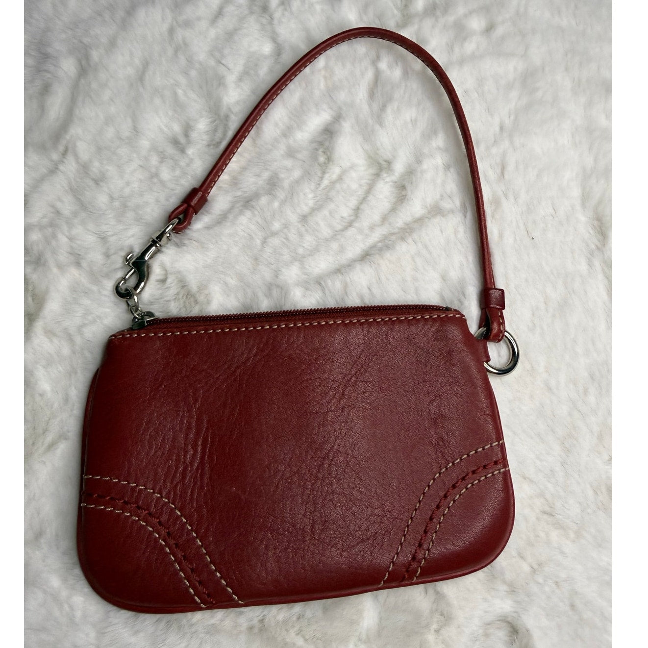 y2k Coach Red Leatherware Wristlet