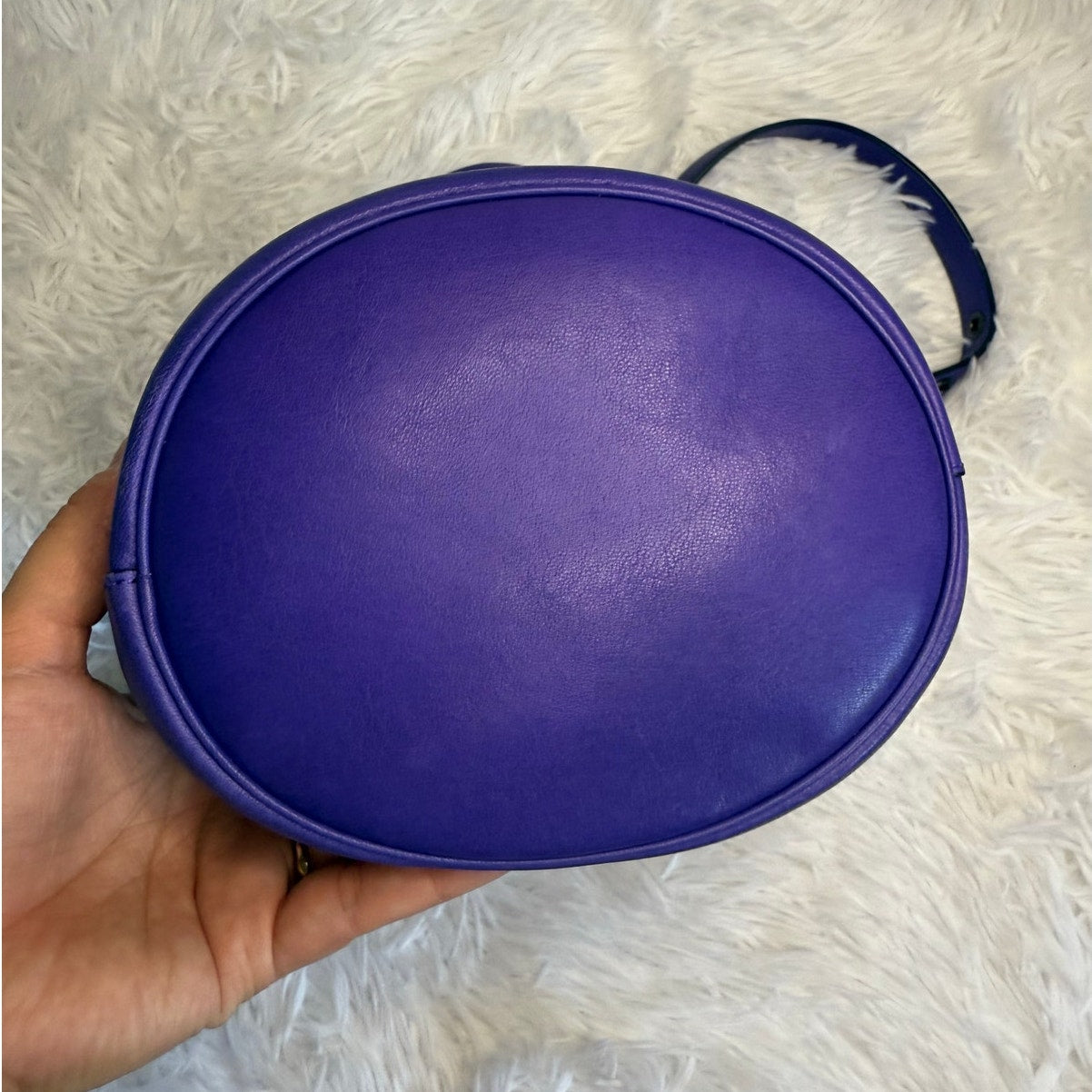 COACH 2014 Bleeker Sport Mini Duffle Purple 32281 Crossbody Shoulder Bag