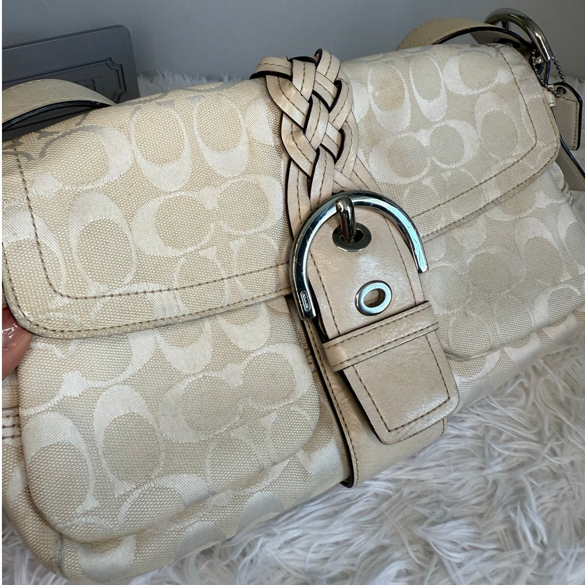 y2k COACH Vintage 6314 Soho Flap Buckle Shoulder Bag