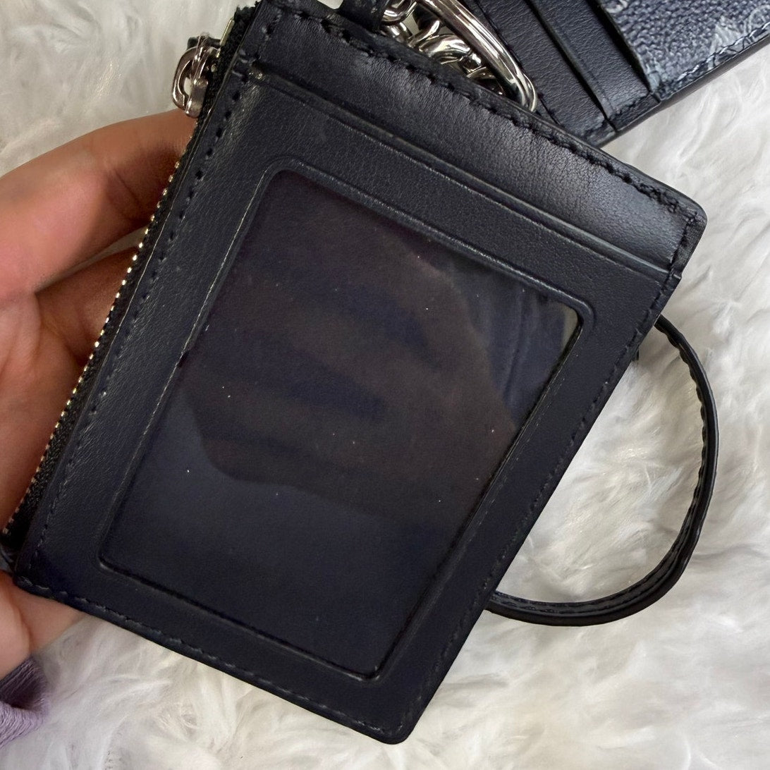 COACH ID Lanyard Card Holder Bundle Carriage Set