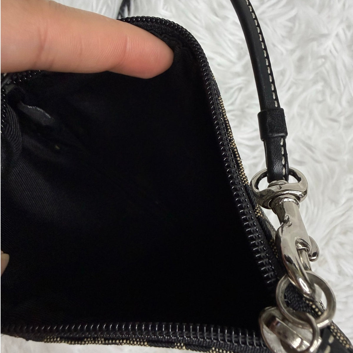 y2k Coach Black Wristlet