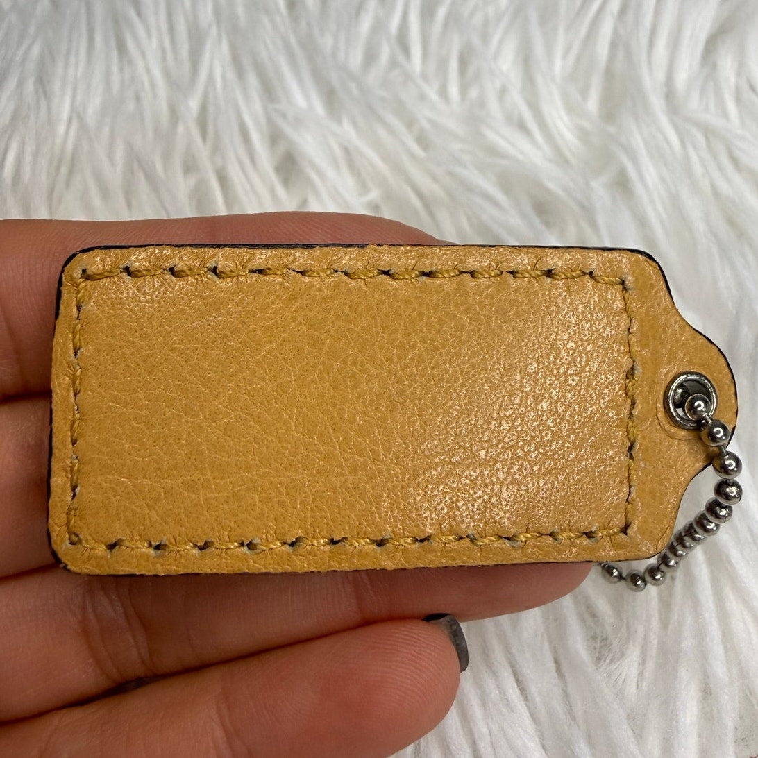 2” COACH Fob Bag Charm Hang tag Hangtag