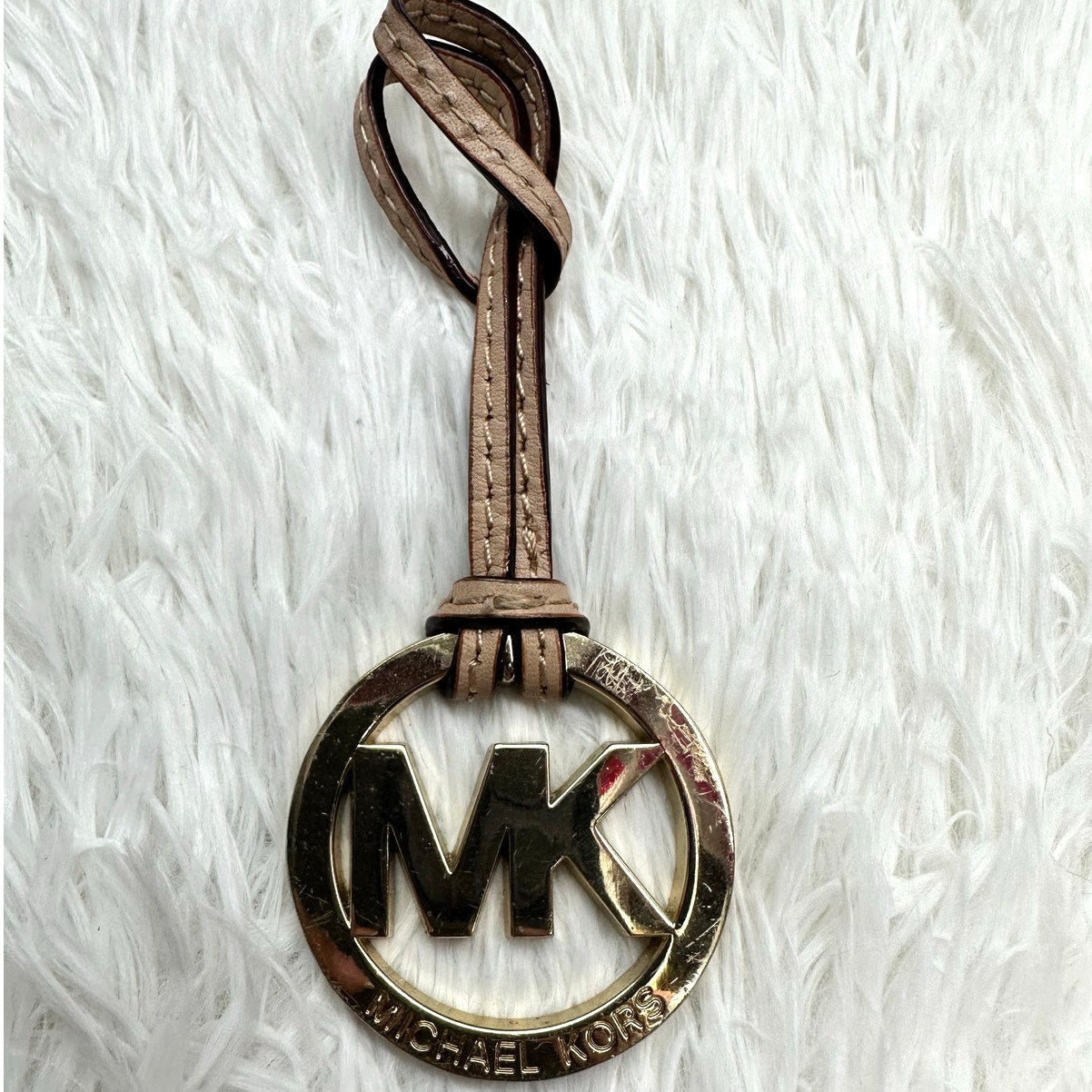 Michael Kors Tan Gold Bag Charm