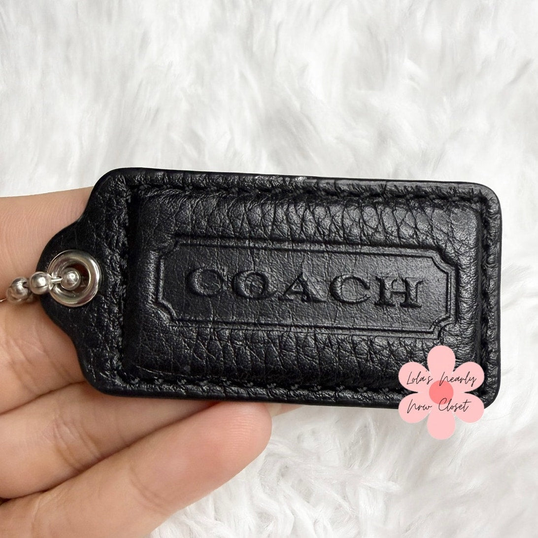 2” COACH Fob Bag Charm Hang tag Hangtag