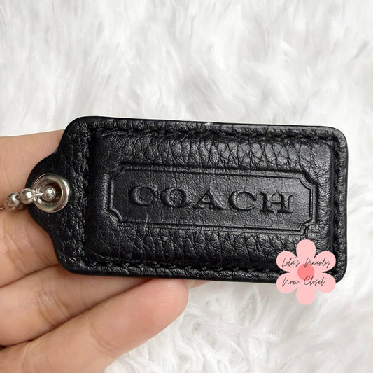 2” COACH Fob Bag Charm Hang tag Hangtag